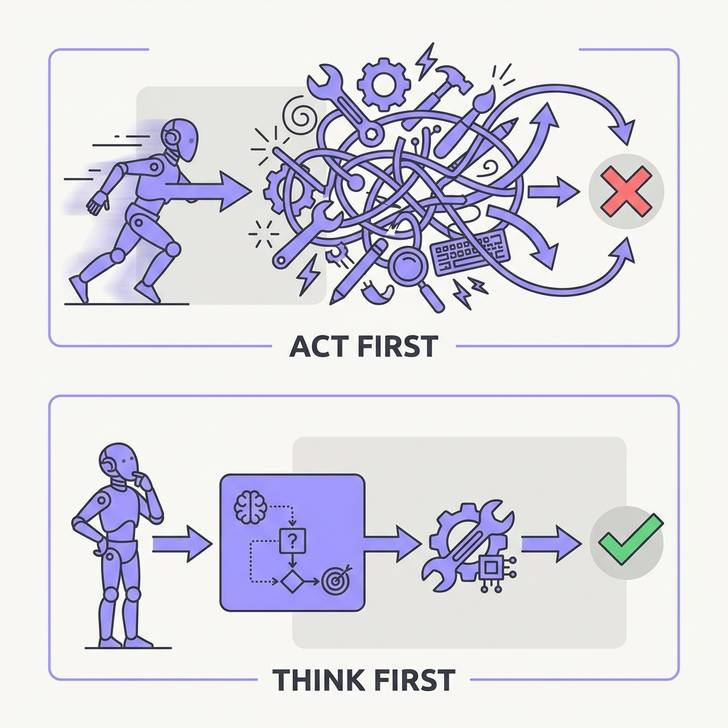 Diagram explaining Think Before You Touch