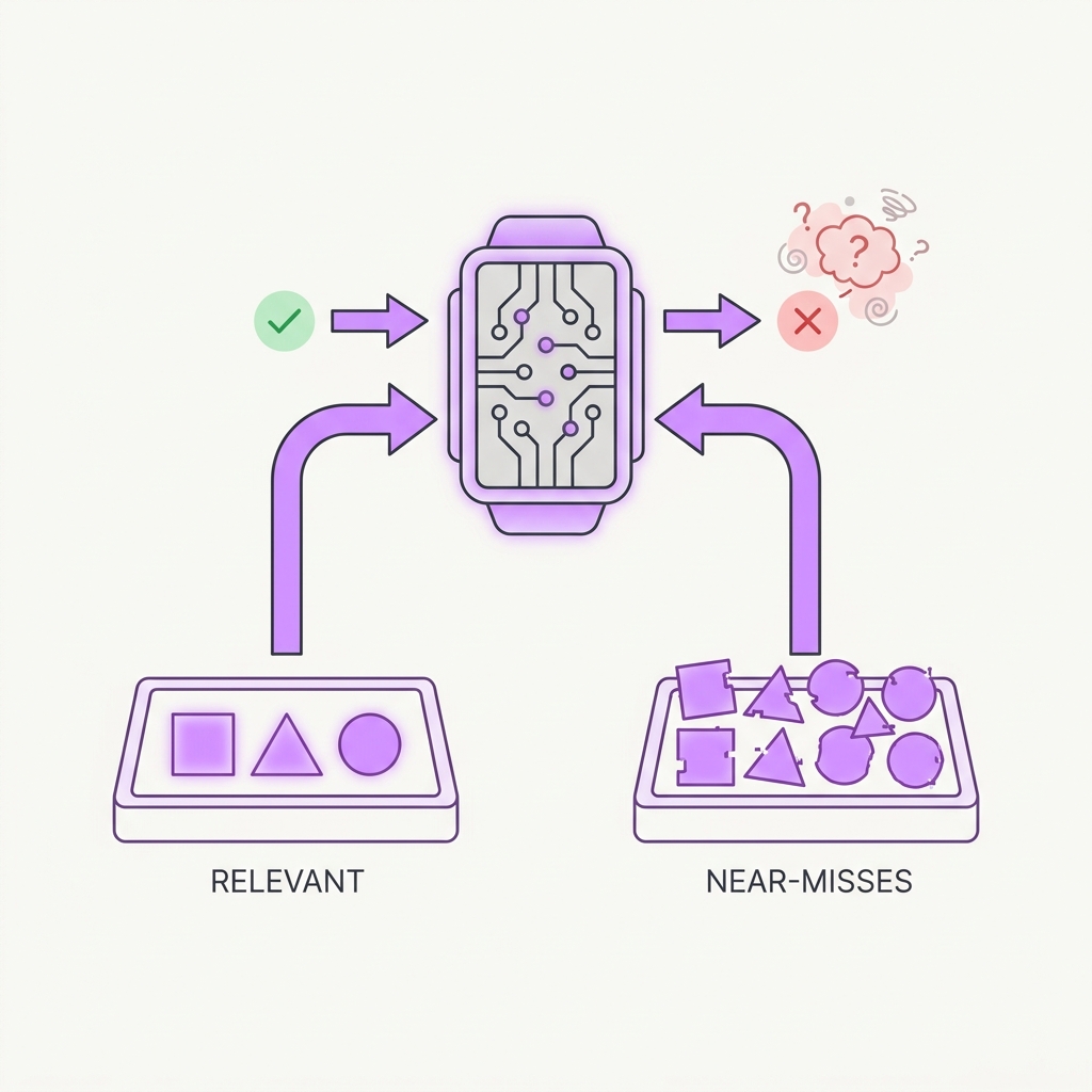 Diagram explaining Relevant Beats Plenty