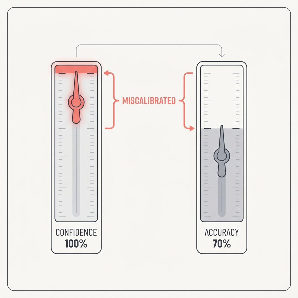 Diagram explaining Confidence Is Not Calibrated