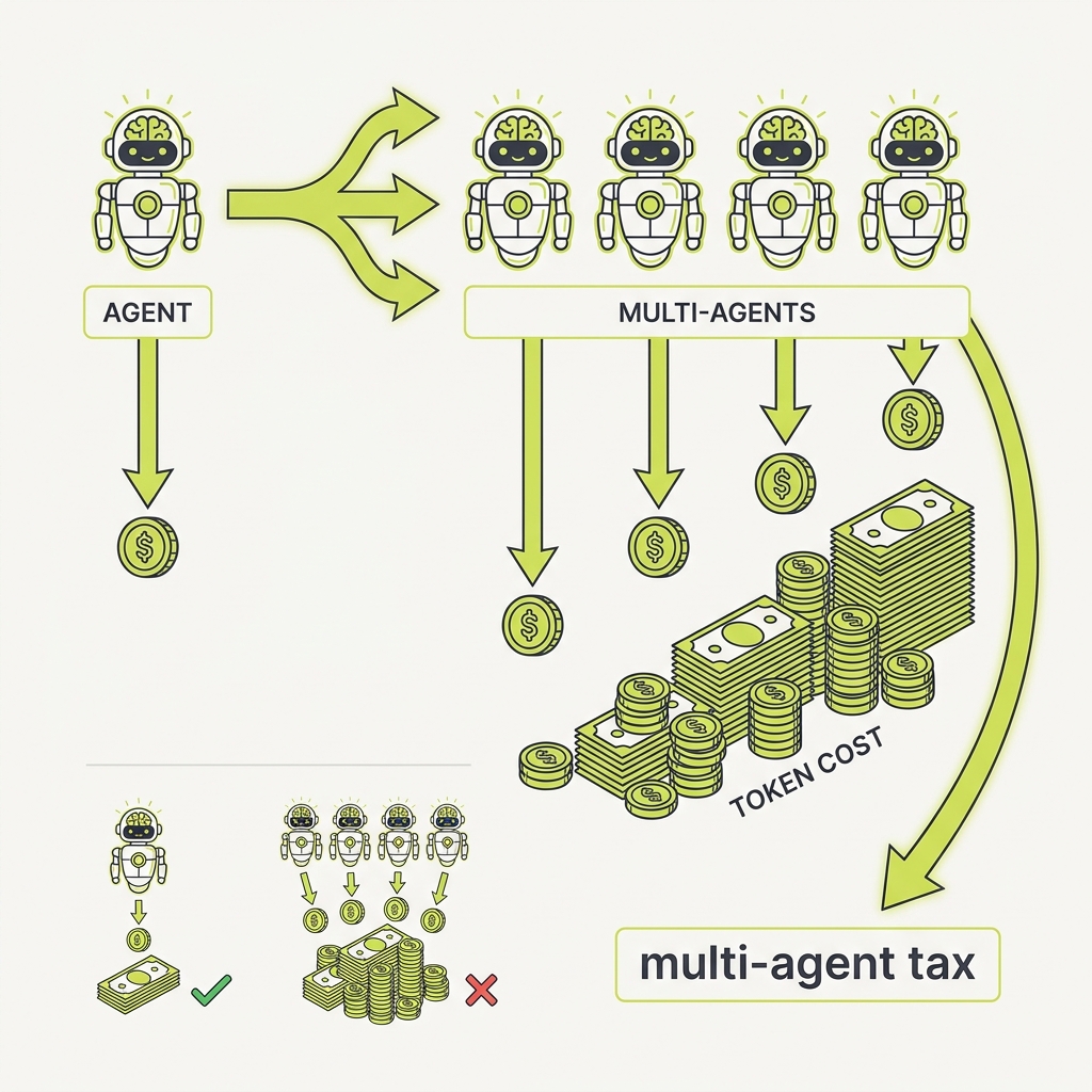 Diagram explaining The Multi-Agent Tax